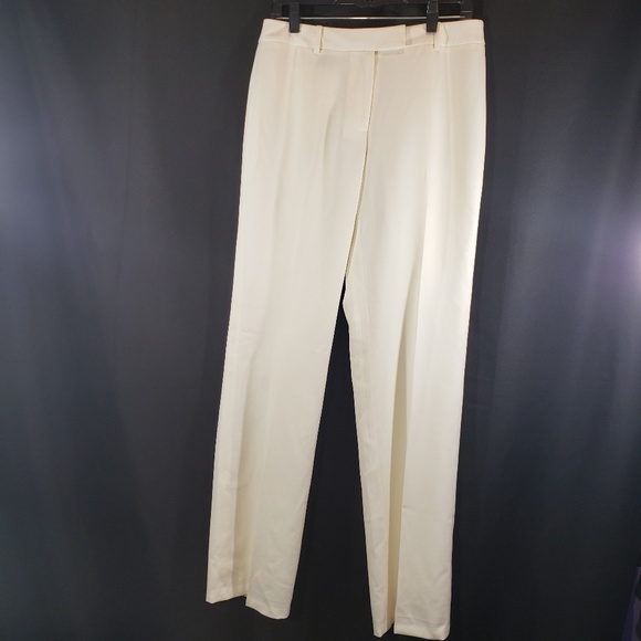 off white wool pants